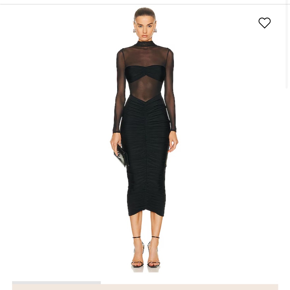 Ser.o.ya Lavina Elegant Black Sheer Dress